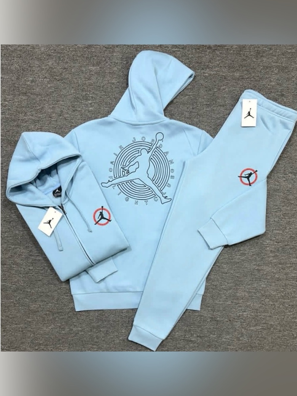 Jordan Light Blue Jumpman Hoodie and Joggers Set
